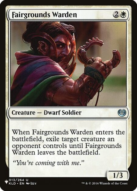 Fairgrounds Warden - When Fairgrounds Warden enters