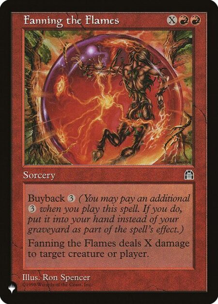 Fanning the Flames - Buyback {3} (You may pay an additional {3} as you cast this spell. If you do