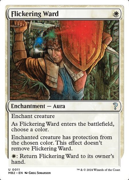 Flickering Ward - Enchant creature