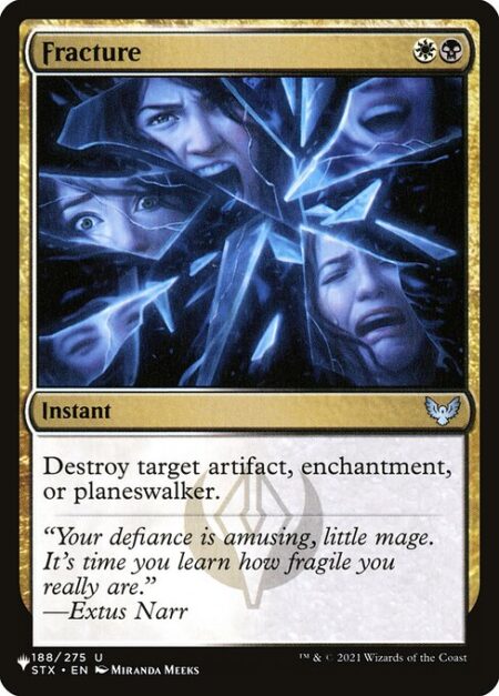 Fracture - Destroy target artifact