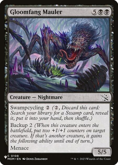 Gloomfang Mauler - Swampcycling {2} ({2}