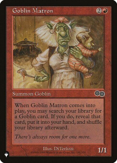 Goblin Matron - When Goblin Matron enters