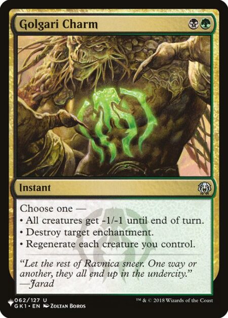 Golgari Charm - Choose one —