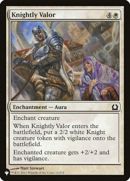 Knightly Valor - Enchant creature