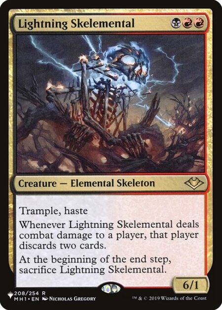 Lightning Skelemental - Trample