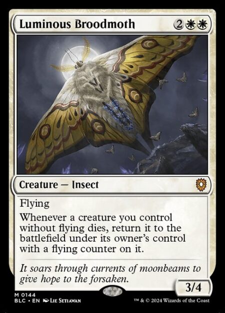 Luminous Broodmoth - Flying