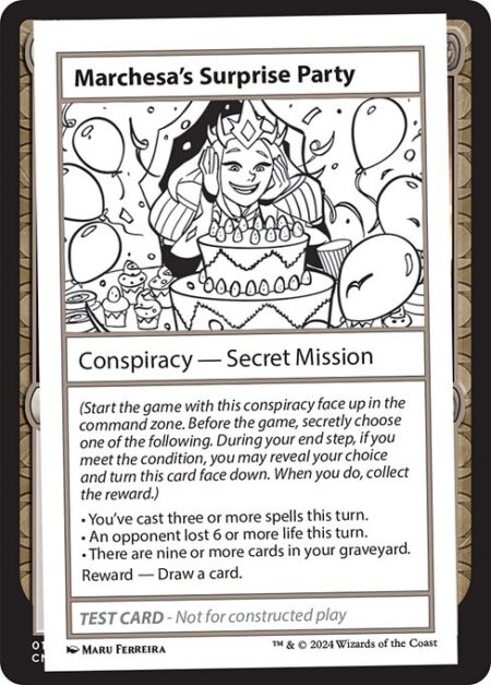 Marchesa's Surprise Party - (Start the game with this conspiracy face up in the command zone. Before the game