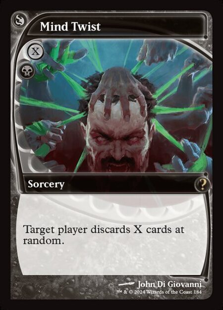 Mind Twist - Target player discards X cards at random.