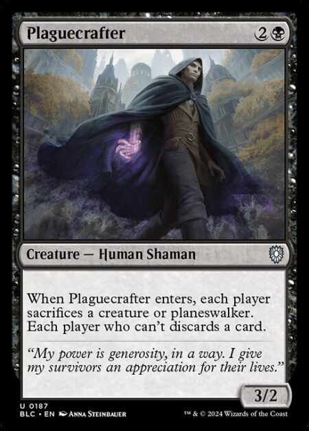 Plaguecrafter - When Plaguecrafter enters