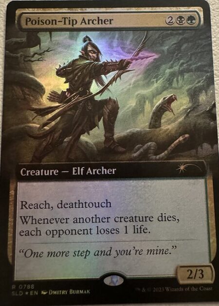 Poison-Tip Archer - Reach (This creature can block creatures with flying.)