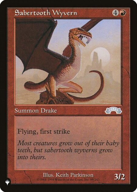 Sabertooth Wyvern - Flying