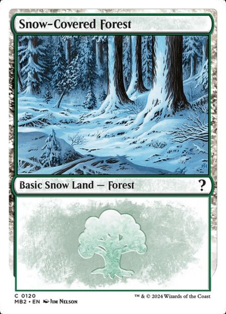 Snow-Covered Forest - ({T}: Add {G}.)