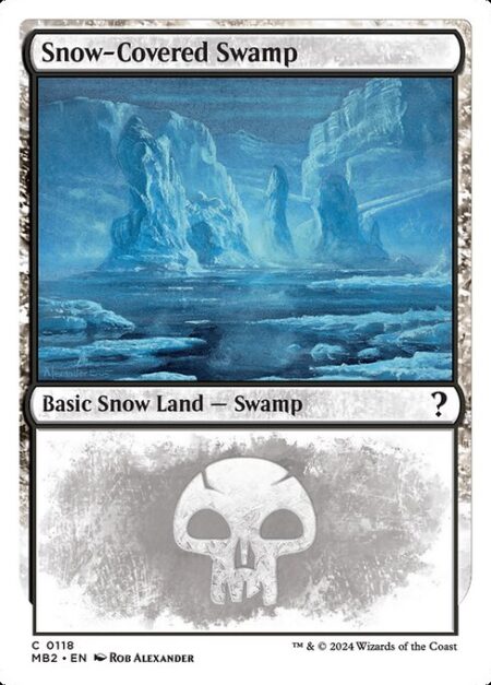 Snow-Covered Swamp - ({T}: Add {B}.)