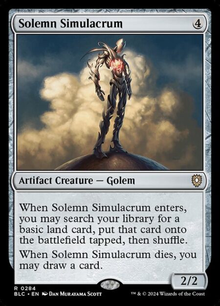 Solemn Simulacrum - When this creature enters