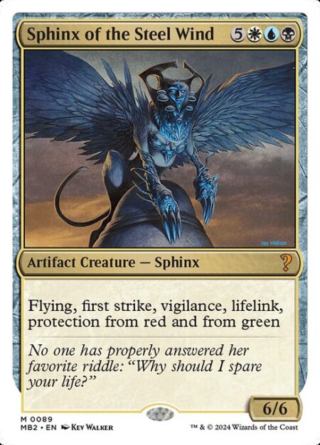 Sphinx of the Steel Wind - Flying