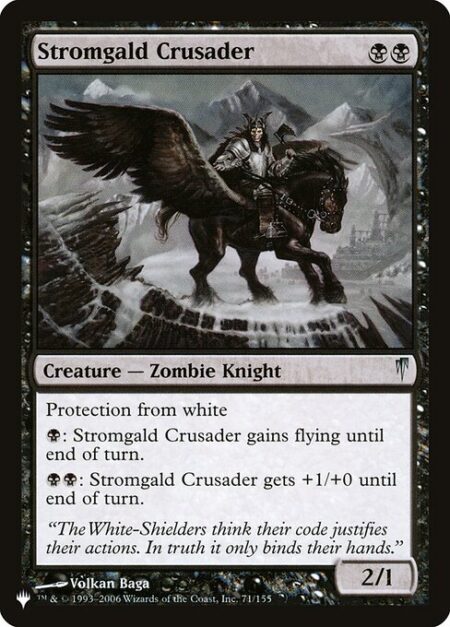 Stromgald Crusader - Protection from white