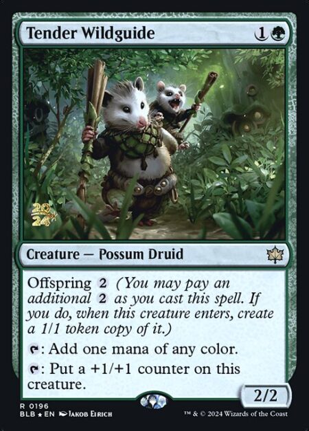 Tender Wildguide - Offspring {2} (You may pay an additional {2} as you cast this spell. If you do