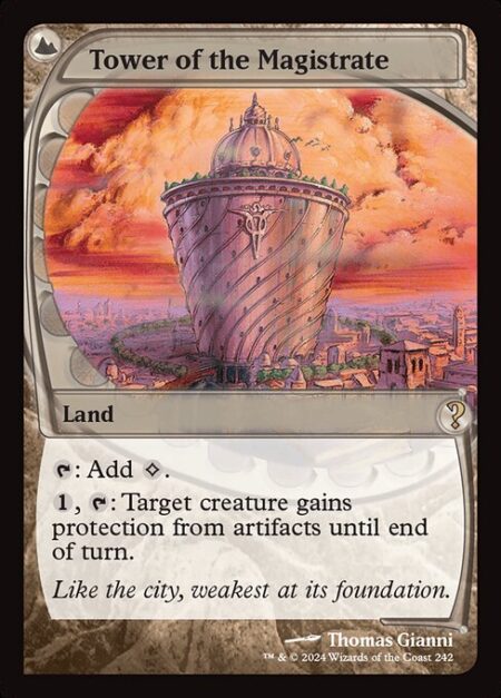 Tower of the Magistrate - {T}: Add {C}.