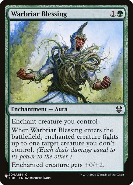 Warbriar Blessing - Enchant creature you control