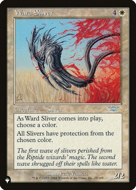 Ward Sliver - As Ward Sliver enters