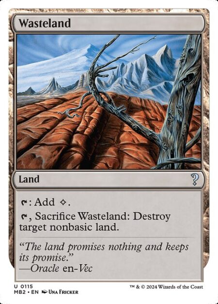 Wasteland - {T}: Add {C}.