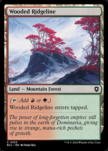 Wooded Ridgeline - ({T}: Add {R} or {G}.)