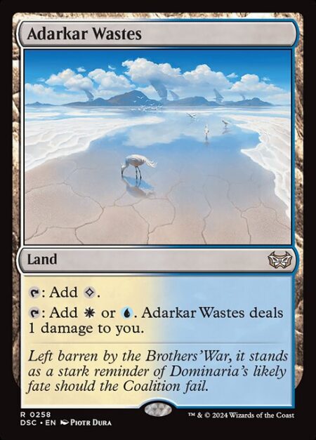 Adarkar Wastes - {T}: Add {C}.