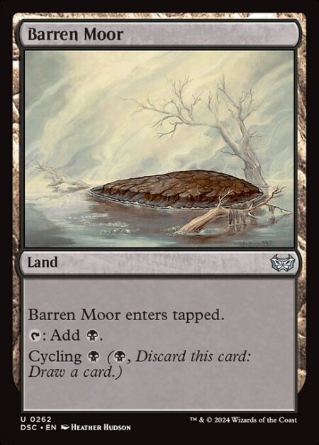 Barren Moor - Barren Moor enters tapped.