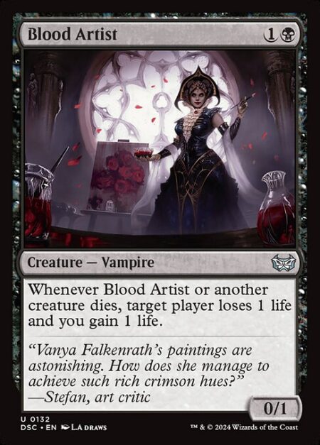 Blood Artist - Whenever Blood Artist or another creature dies