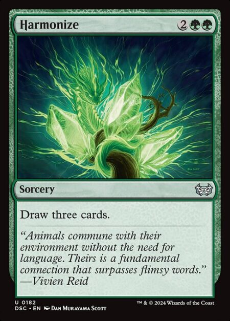 Harmonize - Draw three cards.