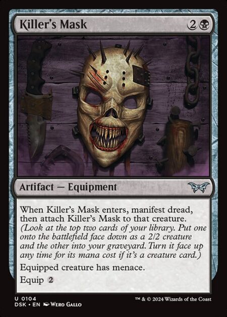 Killer's Mask - When Killer's Mask enters