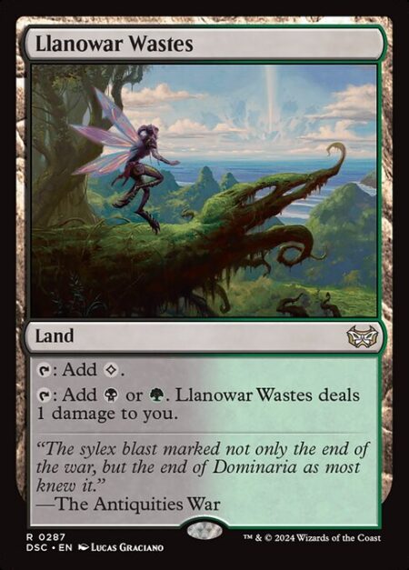 Llanowar Wastes - {T}: Add {C}.