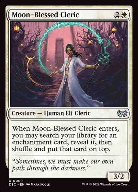 Moon-Blessed Cleric - Divine Intervention — When Moon-Blessed Cleric enters