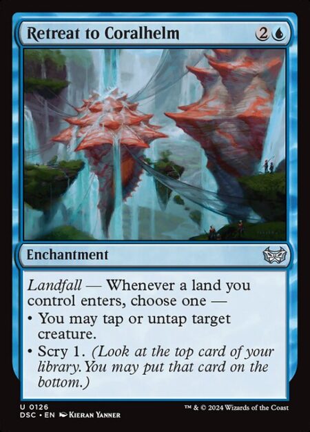 Retreat to Coralhelm - Landfall — Whenever a land you control enters