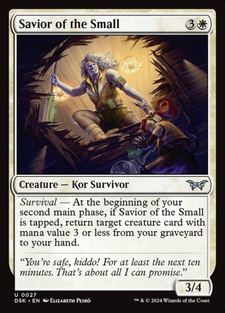 Savior of the Small - Survival — At the beginning of your second main phase