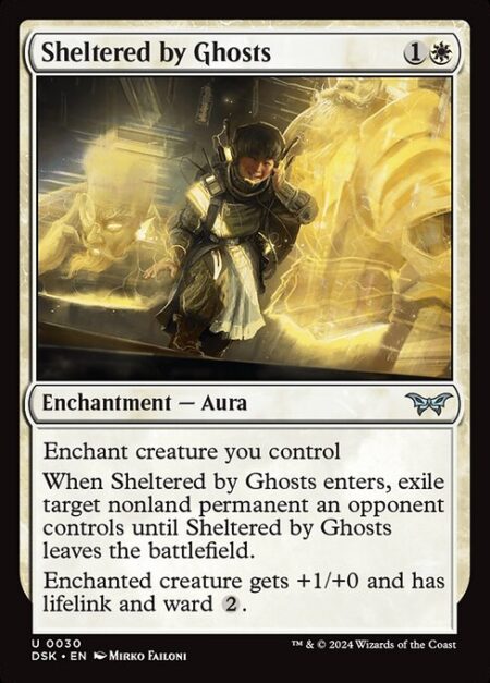 Sheltered by Ghosts - Enchant creature you control