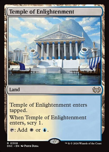 Temple of Enlightenment - Temple of Enlightenment enters tapped.