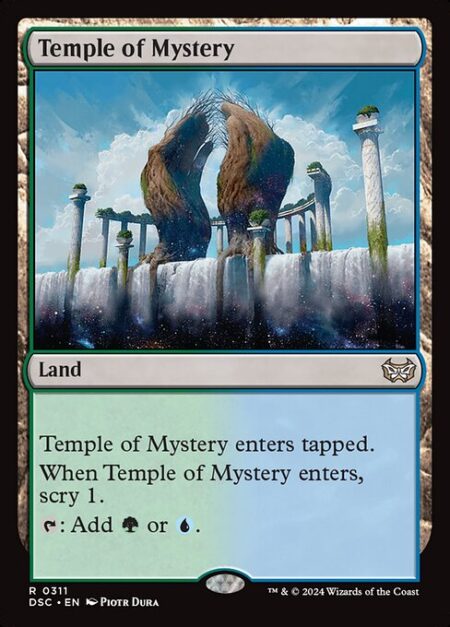 Temple of Mystery - Temple of Mystery enters tapped.