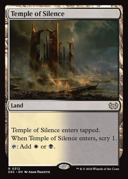 Temple of Silence - Temple of Silence enters tapped.