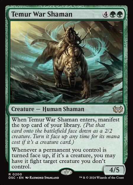 Temur War Shaman - When Temur War Shaman enters