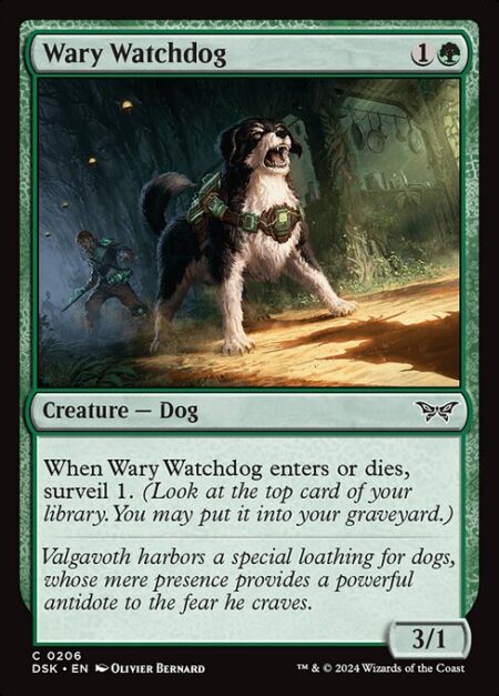 Wary Watchdog - When Wary Watchdog enters or dies