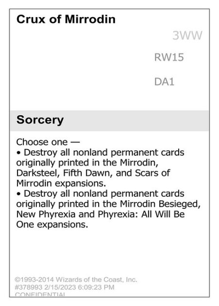 Crux of Mirrodin - Choose one —