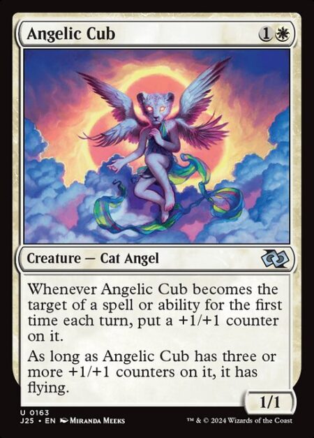 Angelic Cub - Whenever Angelic Cub becomes the target of a spell or ability for the first time each turn