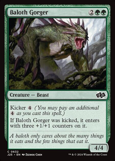 Baloth Gorger - Kicker {4} (You may pay an additional {4} as you cast this spell.)