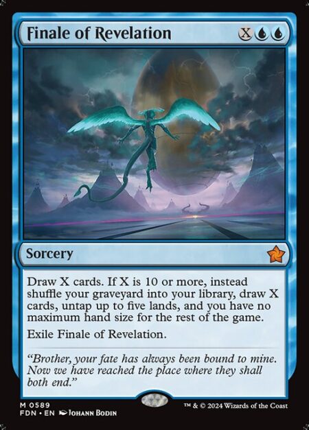 Finale of Revelation - Draw X cards. If X is 10 or more