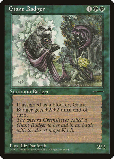 Giant Badger - Whenever Giant Badger blocks