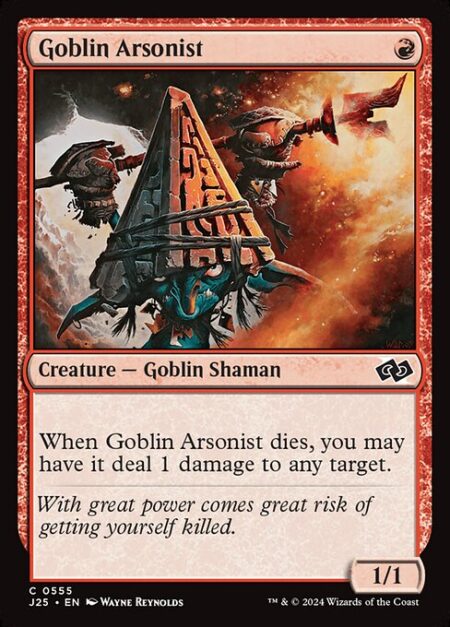 Goblin Arsonist - When Goblin Arsonist dies