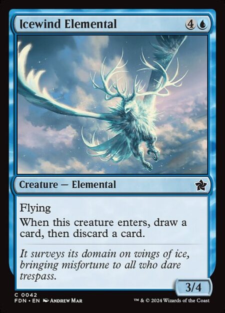 Icewind Elemental - Flying