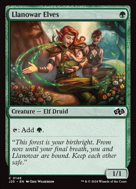 Llanowar Elves - {T}: Add {G}.