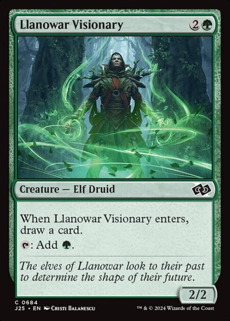 Llanowar Visionary - When Llanowar Visionary enters